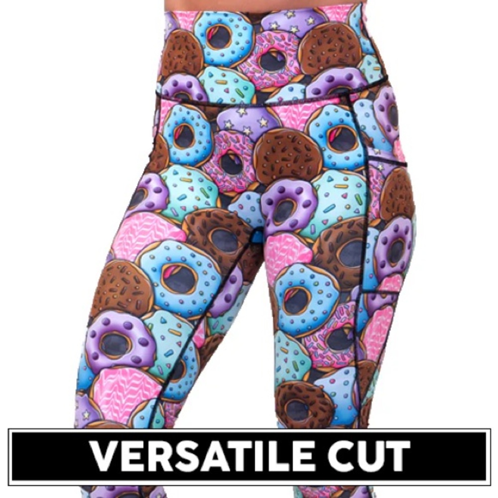 CVG Constantly Varied Gear Donut Give Up Capri Leggings size Small